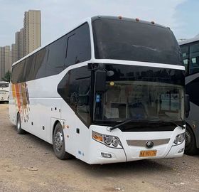 White ZK6127 Used Yutong Buses / Diesel Used Coach Long Distance Buses
