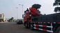 15-30T Rough Terrain Used Crane Truck LHD Driving With Red Stretchable Arm