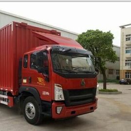 SINOTUK HOWO Used Cargo Box Truck 4×2 Drive Mode 2012 Year EURO V Emission Standard