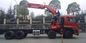 15-30T Rough Terrain Used Crane Truck LHD Driving With Red Stretchable Arm