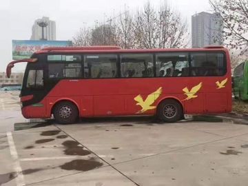 39 Seats 180KW 2013 Year Manual Transmission Yutong Red Used Passenger Bus