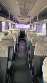 White ZK6127 Used Yutong Buses / Diesel Used Coach Long Distance Buses